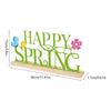 Metal Happy Spring Day Sign,Spring Decorations for Home,Party,Shelf,Mantel,Indoor,Flower Spring Table Top Decorations
