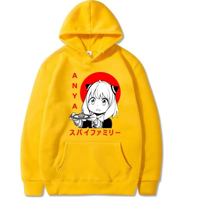 Anya Forger Autumn Hoodies Men Fashion Long Sleeve Sweatshirts Women Casual Harajuku Streetwear Pullovers Sudaderas