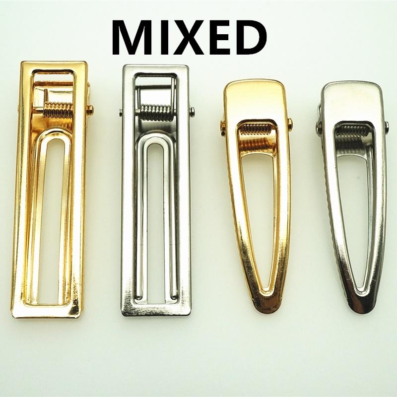 10pcs gold/rhodium Hair Clips Fashion square Hairpin Blank Base for Diy Jewelry Making Pearl Hair Clip Setting craft supplie