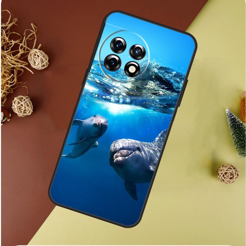 Ocean Dolphin For OnePlus 13 12 11 12R 13R 9 10 Pro 8T 9RT 10T 10R Nord 4 CE 2 3 Lite N20 N30 Phone Case