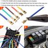 12 Slot Relay Box 6 Relays 6 ATC ATO Standard Fuses Holder Block with 41pcs Metallic Pins Universal for Automotive and