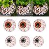 6Pcs Halloween Eyeball Ornaments Resin Realistic Eyeballs Spooky Eyeball Decorations for Potted Plants DIY Craft Horror Themed Party Decoration