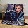 French legendary rock singer and actor Johnny Hallyday blanket soft home furnishing nap decoration four seasons warm Sherpa blanket U17
