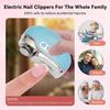 4 in 1 Electric Nail Clippers,3 Speeds Automatic Nail Clippers with Nail