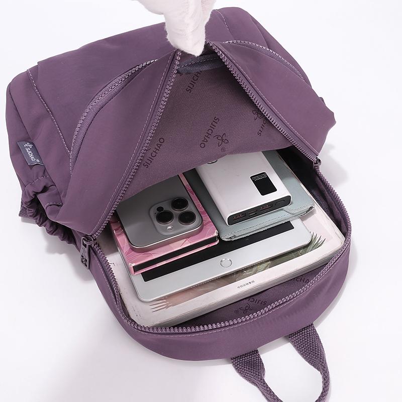 Large Capacity Outdoor Sports Backpack Women's Casual Travel Bag Student Book Bag Simple Design Double Shoulder Bag