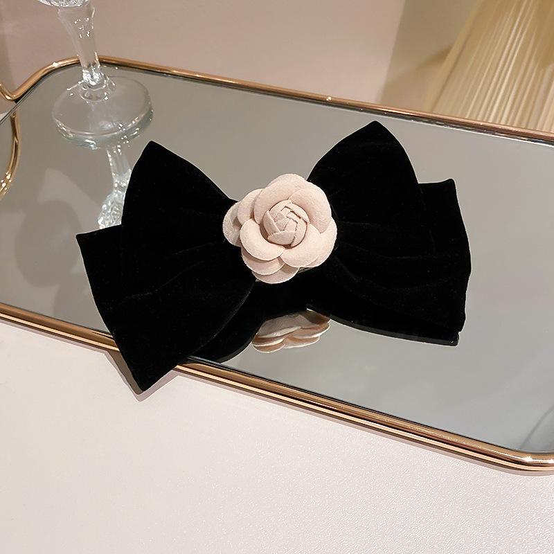 Big Large Satin Bow Ribbon Hair Clip Fashion Elegant Temperament Women Girls Ponytail Clip Ribbon Hair Clips Wedding Hair Accessories Gifts