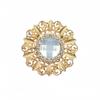 Elegant Rhinestone Brooch: Fashionable Clothing Knot Pin and Decorative Buckle