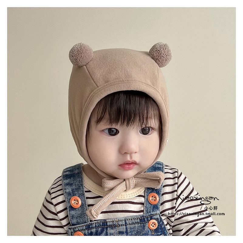 Kawai Bear Rabbit Ear Baby Knitted Cap Warm Ear Protection Cap New Winter Baby Earmuffs