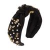 Hairband Football Decoration Headband for Women, Fashionable Fabric Wide-edge Hair Accessory