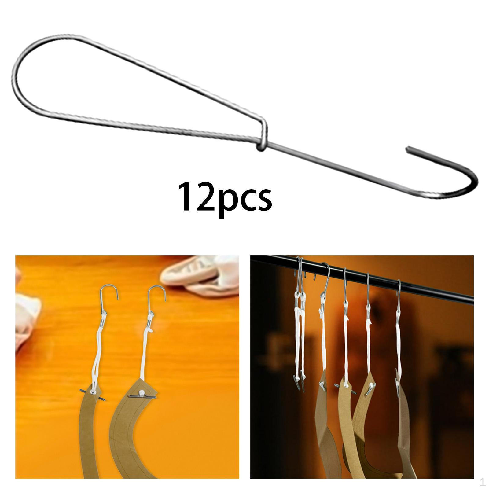 

12 штук Органайзер для крючков для рисования по шаблону Вешалка для портных Домашние Промышленные Железные Бумажные Крючки 180mmx40mm