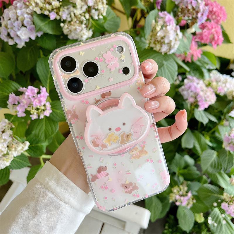 Colorful Flowers & Animals Magnetic Phone Case for iPhone 17, 16 Pro Max, 15, 14 - Women's Edition