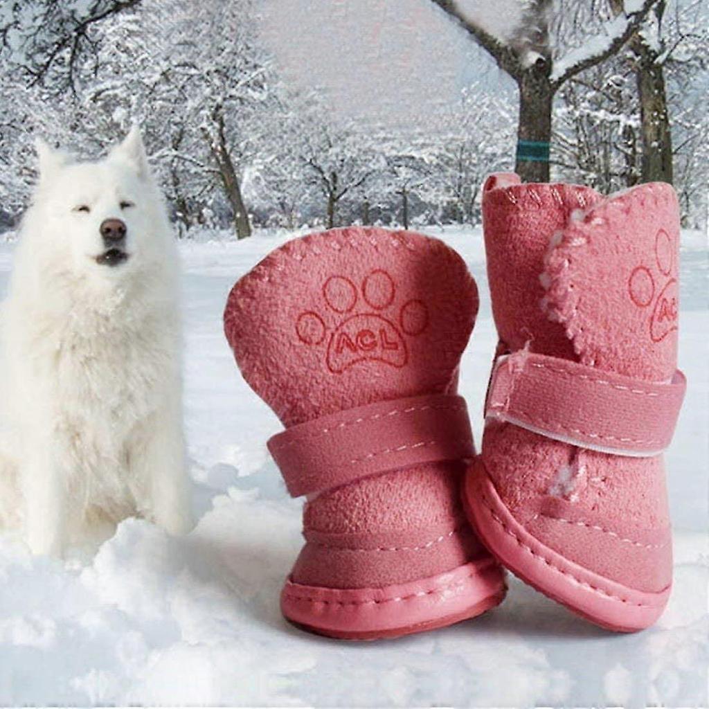 Hundeschuhe Welpenstiefel Schnee Pfotenschutz, Rutschfeste Haustier-Sneaker