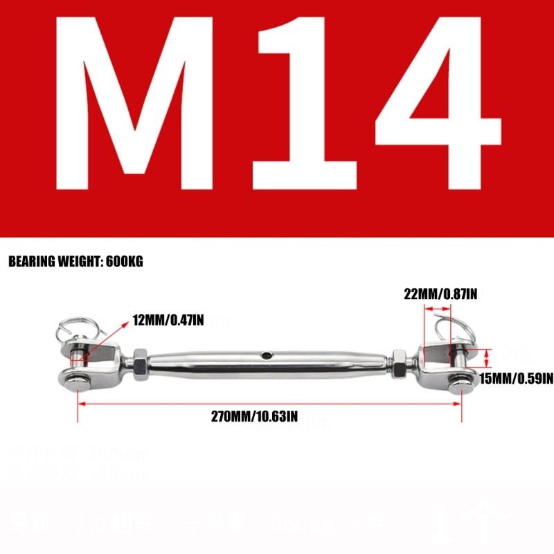 Heavy Duty Turnbuckles 304 Stainless Steel Closed Body Turnbuckles Long Last Performances for Professional Projects