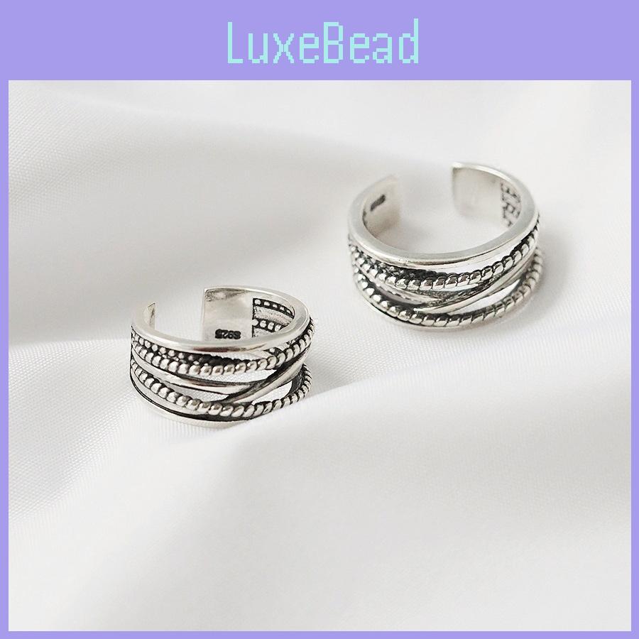 Stunning S925 Silver Vintage Thai Style Adjustable Ring Ideal Birthday Gift For Her