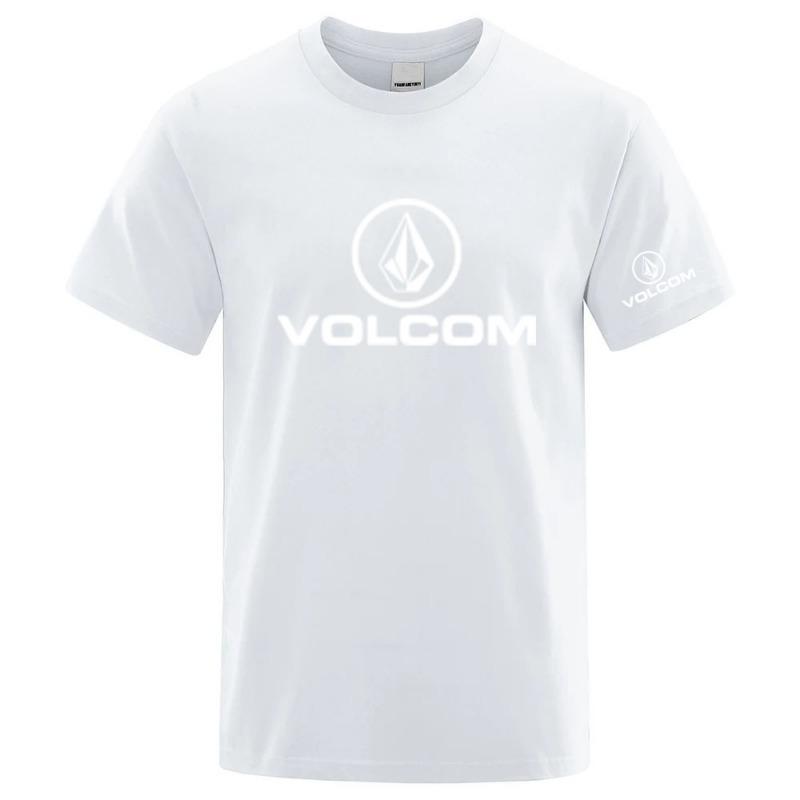VOLCOM Neues Herren Quick Dry Normales Designer Dünnes Kurzarm Sport T-Shirt Fitness Atmungsaktive Vielseitige Oberteile L