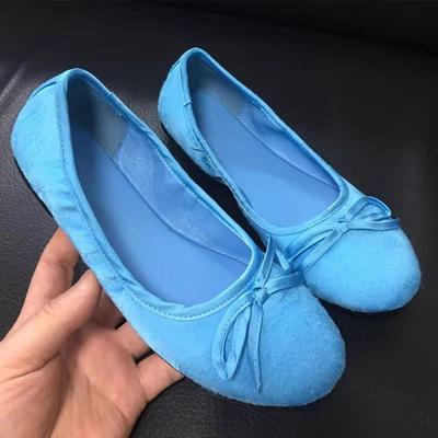 Chaussons de ballet en soie Paris pour femmes à bout rond, bouche légère, semelle plate, à enfiler, semelle souple, argentés, Mary Jane, chaussures simples