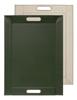 EXELUX Freeform Tray, Medium, Olive/Cream, TDFF-OVCR4-M. A Convenient Two-in-one Tray and Placemat. Made In the UK.