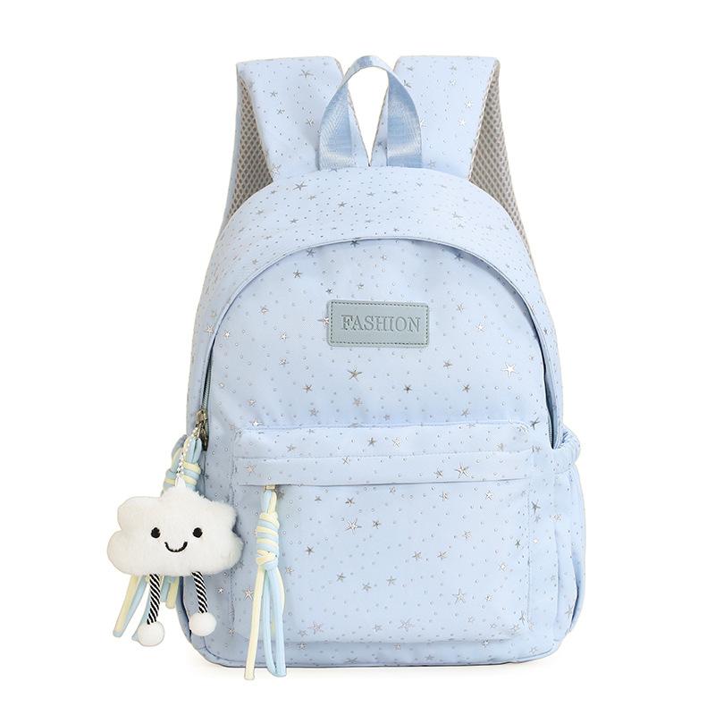 Schoolbag1011 new star schoolbag sweet and fresh girl style large capacity backpack light and fashionable middle and high school backpack