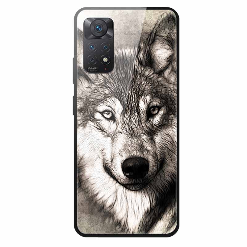 Tempered Glass Case For Xiaomi Redmi Note 12 Pro 4G Case Hard Glass Back Cover For Redmi Note 12 Pro 4G Phone Case Soft Bumper