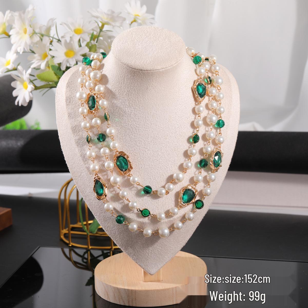 

Міжкордонний ароматний ланцюжок для светра: Корейський стиль, довге намисто, модно універсальне, високоякісний сплав, стійке до вицвітання