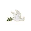 Peace Pigeon With Tree Leave Enamel Pin Brooch Cartoons Badge For Case Bags Jeans Hoodies Denim Lapel Pin Jewelry Unisex Gift