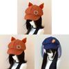 Zootopia Judy Cosplay Cotton Beret Hat With Sunshade For Casual Wear