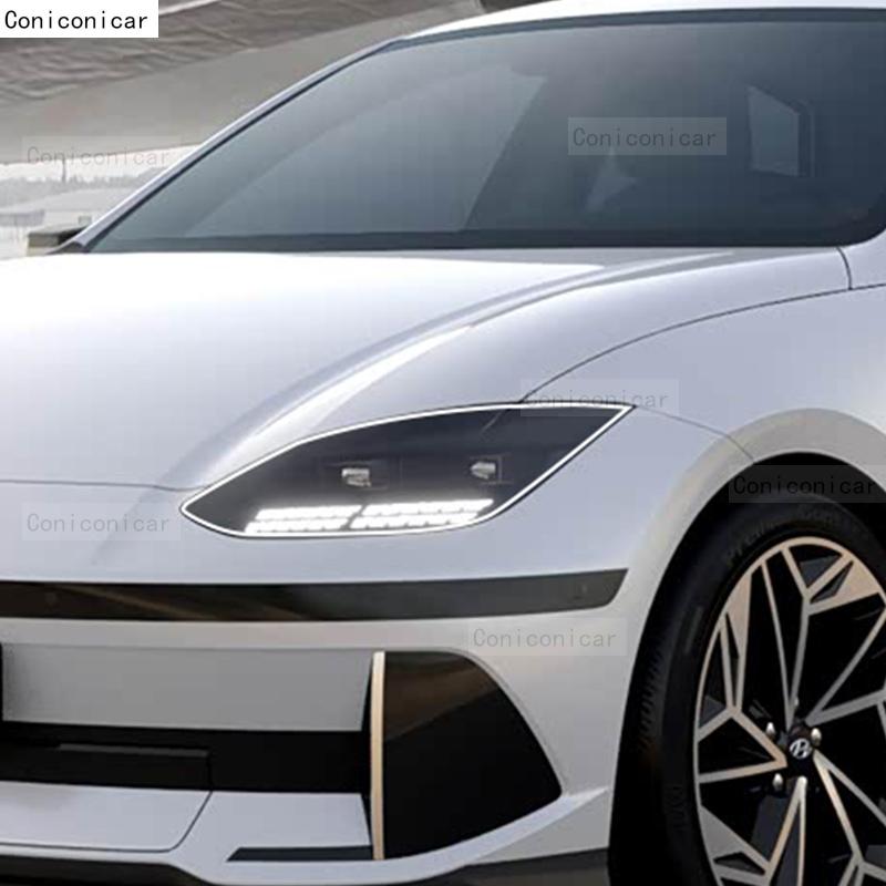 Für HYUNDAI IONIQ 6 2025 Autoscheinwerfer Transparent TPU Schutzfolie Frontlicht Tönung Farbwechsel