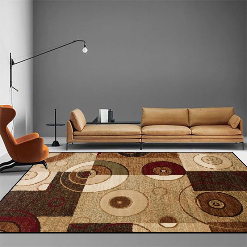 

Современный домашний декор, ковер для гостиной, большой коврик для журнального столика, нескользящий круглый коврик для комнаты, круглый коврик для стула, моющийся, настраиваемый 60cm 23.62 in
