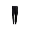 Knitted Sweatpants Women's Black Moderate Straight Fit Pants GP0697