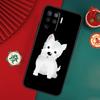 Cartoon Westie Dog Case For Oppo A78 A98 A58 A38 A18 A54 A74 A94 A80 A60 A40 A96 A76 A16 A15 A17 A57 A5 A6 Pro