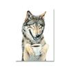 Funny Animals Drinking Coffee In the Morning, Poster Printing, Lama, Latte, Grizzly, Tiger Fox, Canvas, Painting, Decor for Kitchen,