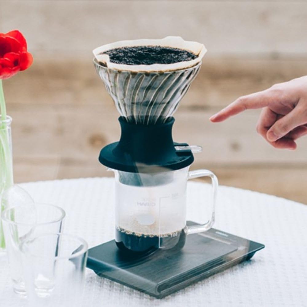 HARIO Immersion Easy to Brew with Just a Press of a 200ml Made in Perfect Gift Dripper, Switch, Capacity, Black, Japan, (SSD-200-B)