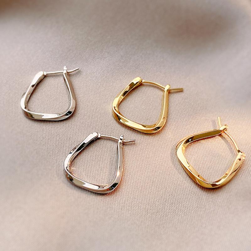 Elegant Autumn & Winter 2022 Hoop Earrings for Women – Trendy, Minimalist, Silver Needle, High-End Design
