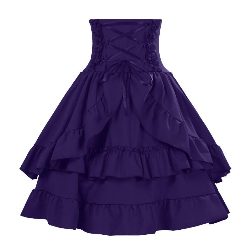 

Карнавал Ближний Восток Однотонная Женская Юбка Бюст Средневековый Костюм для Сценического Выступления XXL фиолетовый