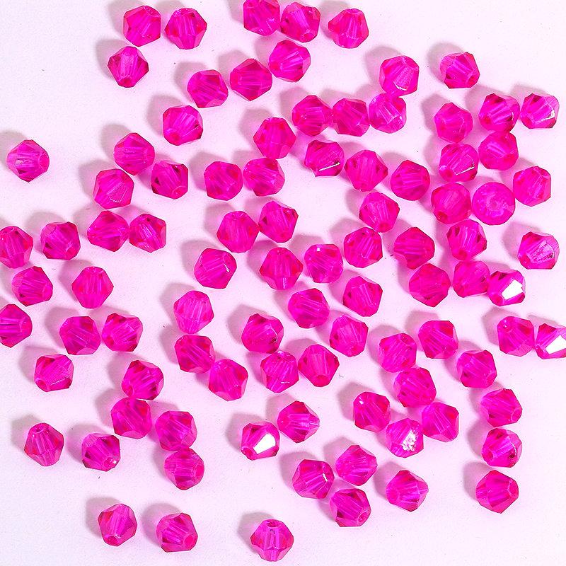 

200Pcs 4MM Glass Bicone Shaped Beads Faceted Crystal Beads for for Jewelry Making Bracelet Nacklace Earrings DIY Beading 4MM-200PCS