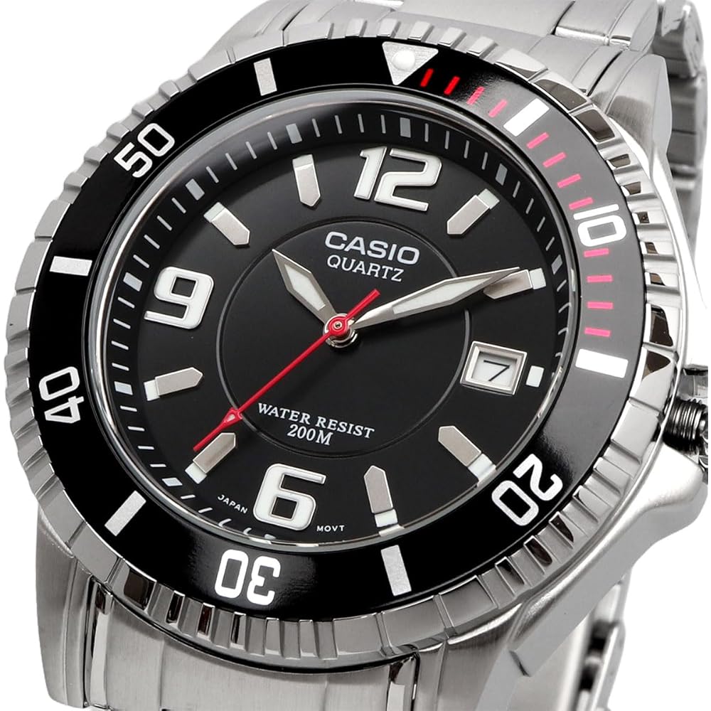 Casio Standard Men's Quartz Watch 20 ATM Water Resistant MTD-1053D-1AV Black