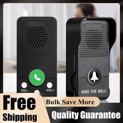 Wireless Doorbell Adjustable Volume 4 Chimes Full Duplex Two Way Intercom One Press To Talk Apartment Intercom for House Office