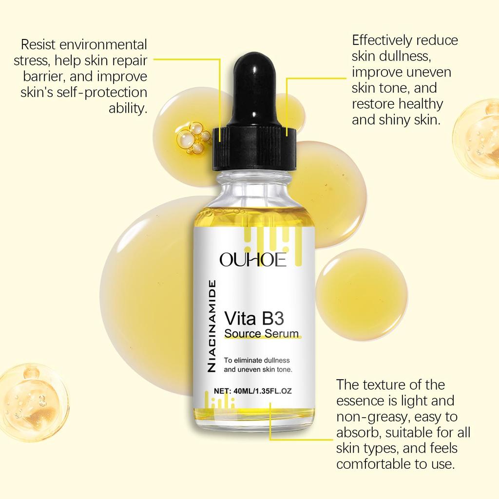 Niacinamide Face Serum Dark Spots Removal Brightening Rejuvenating Fade Melasma Hydrating Anti Wrinkle Vitamin B3 Essence