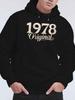 1978 Original Stylish Men'S Printed Velvet Sweatshirts for Autumn And Winter, Versatile Oversized