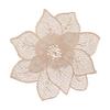 Sottopiatto Fiore di Loto Metallico Impermeabile Resistente al Calore Antiscivolo Per Tavolo da Pranzo Decorazione Matrimonio Festa