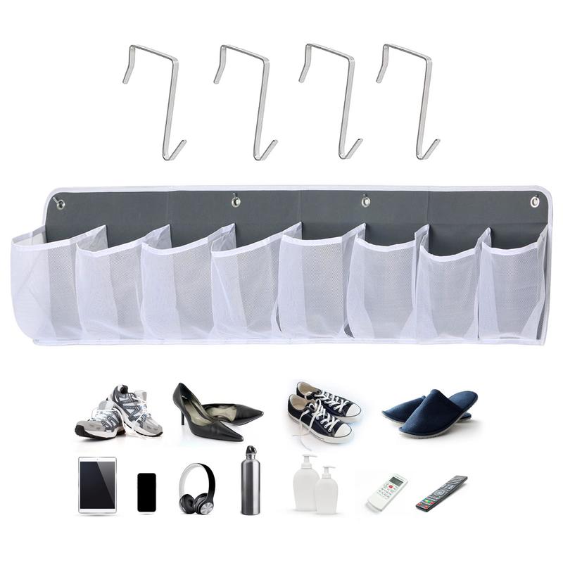 Tasca Multifunzione per Scarpe Organizzatore per Caravan Tasca da Comodino Organizzatore per RV Tasca di Rete con Gancio Accessori per Camper