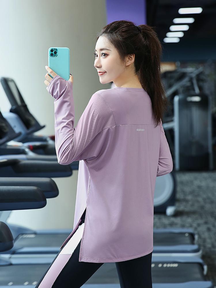 Plus Size Women's Quick Dry Long Sleeve Yoga Top - Autumn/Winter Loose Fit Fitness Shirt, Suitable for Running (200 Jin).