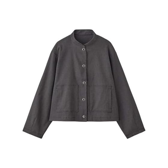 GUNZE Tops Denim Style Twill Stretch Blouson ADVANCELABEL Women s