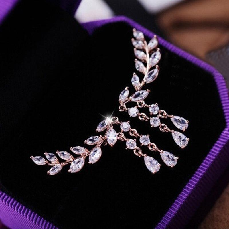 Leaf  Drop Earrings  Women
