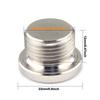 O2 Sensor Bung Stainless Steel Oxygen Mounting Bungs and Plugs Adapter M18 x 1.5 Thread Notched Style Exhaust Weld in Bung 2028