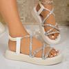 Women Sandals Elegant Flat Sandals Summer 2026 New Shoes Woman Footwear Lightweight Beach Shoes Women Sandalias De Mujer