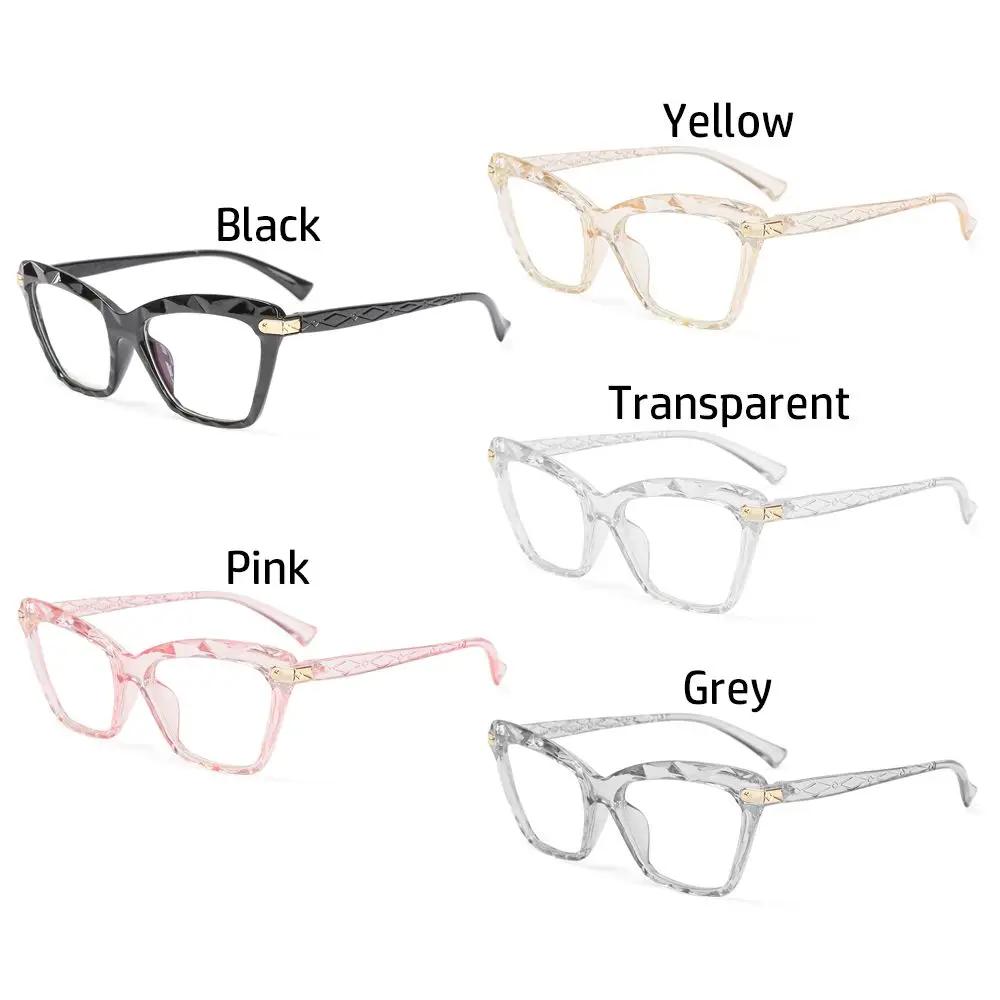Square Vision Care Oversized Anti-blue Light Glasses Computer Goggles Multi-section Eyeglasses Cat Eye Eyewear