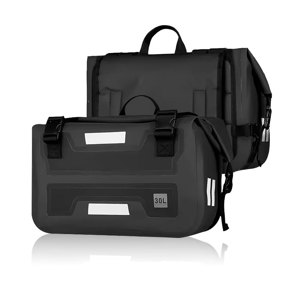 Motorcycle Waterproof Saddlebags Motorcycle Outdoor Long-Distance Riding Large Capacity Side Bag Back Seat Storage Bag