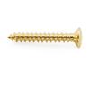 Musiclily Ultra 4x28mm Stainless Steel Strap Pins, Screws, Round Head Screws for Epi Electric Guitars, Gold (Pack of 10)