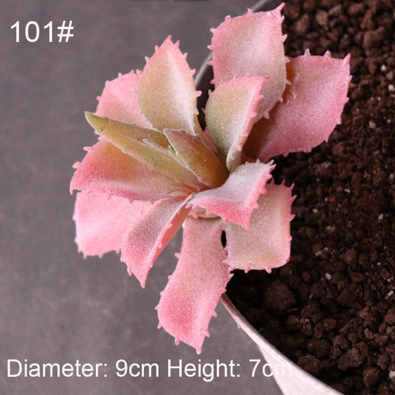 Konstgjorda Suckulenter Växter Vit Rosa Grön Plast Falska Växter Landskap Bonsai plantas artificiales Hem Trädgård Dekoration